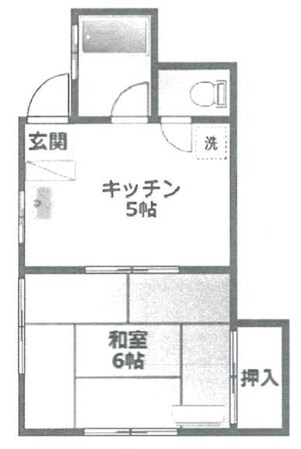 さかえアパートメントの物件間取画像